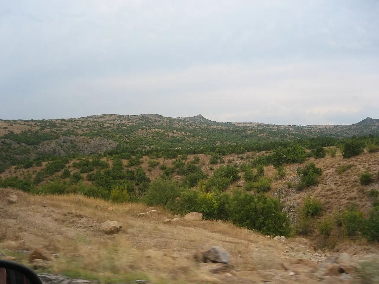 Kırklareli yönündeki Trakya yolu