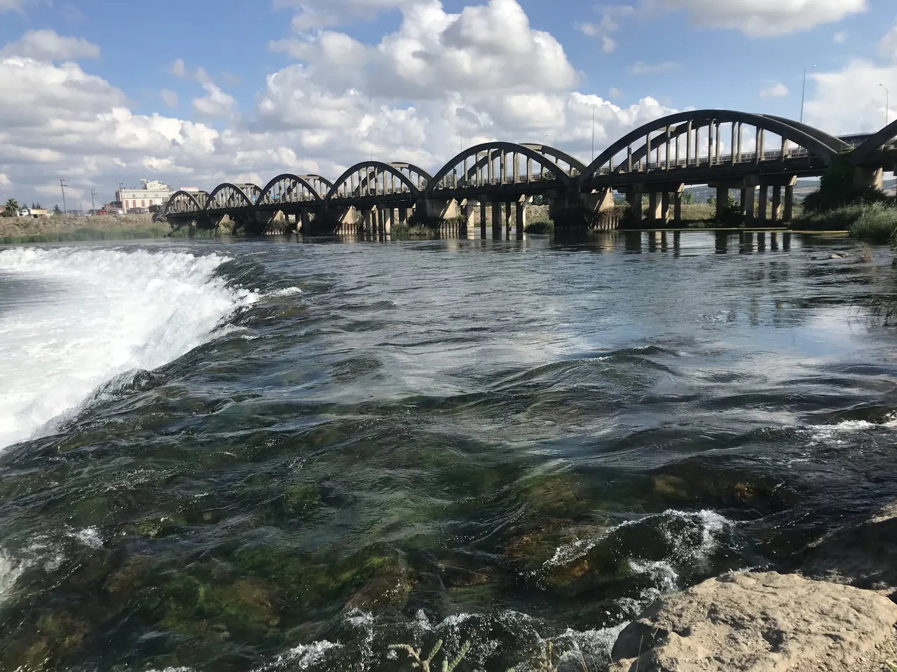 Kızılırmak üzerindeki Çetinkaya Köprüsü, Bafra