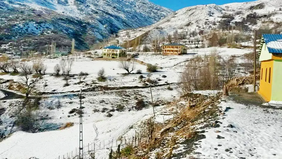 Gaznakh köyü ve kış peyzajı, Şırnak